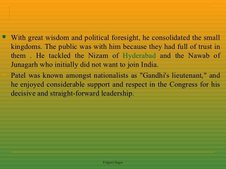 Long and Short Essay on Sardar Vallabh Bhai Patel in English